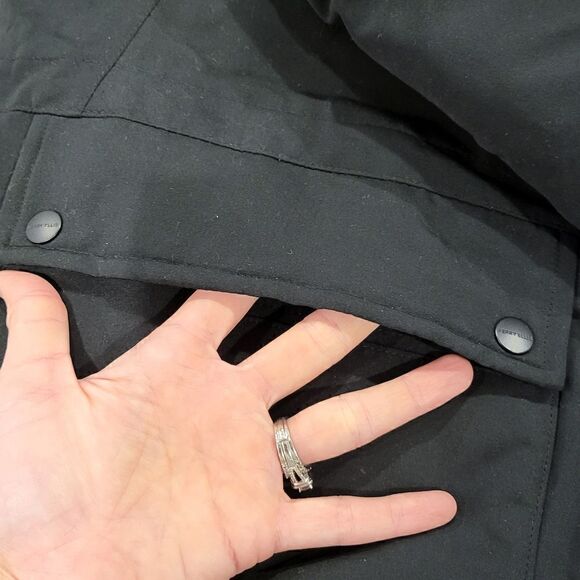 NWT Perry Ellis Black Field Jacket with removable hood Mens XL - Picture 12 of 15